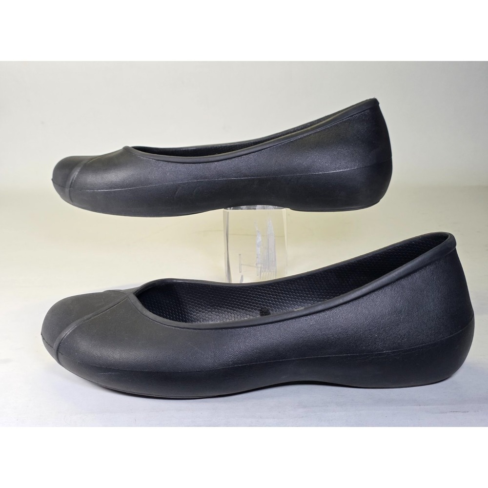 Crocs Olivia II Dual Women's Ballet Size 9 Black Faux Fur Lined Classic Shoes - Picture 4 of 9